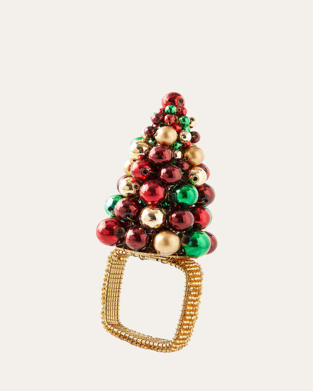 Christmas Baubles Napkin Ring